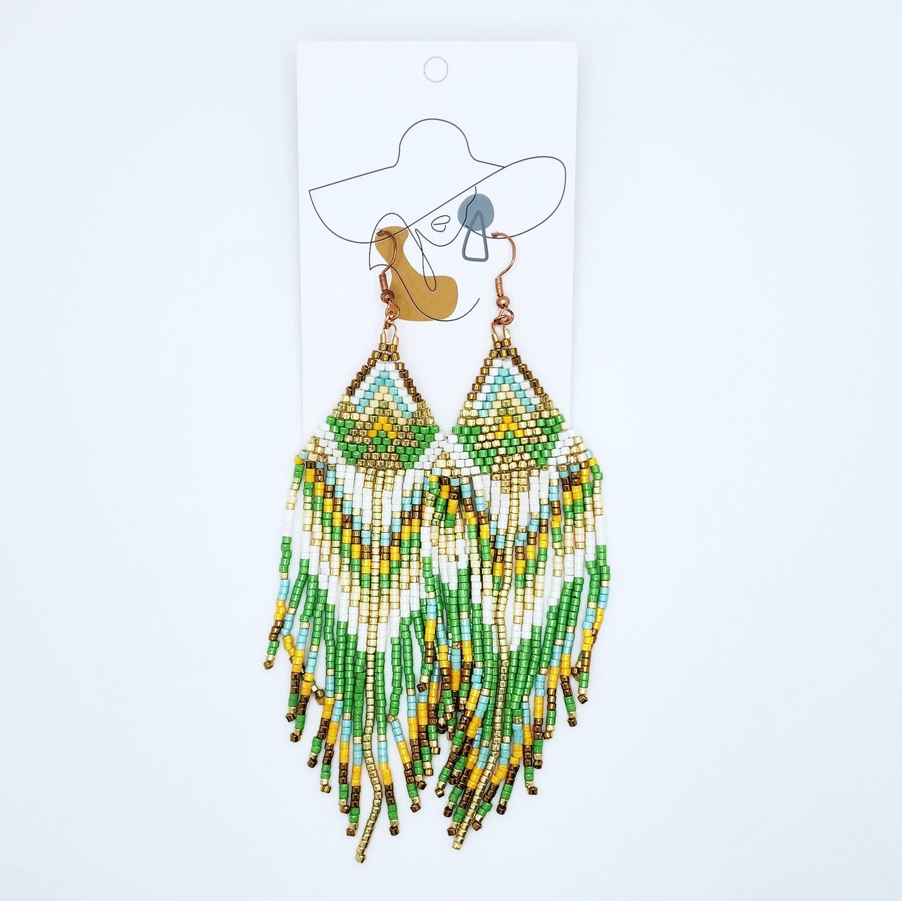 Big bohemian fringe earrings