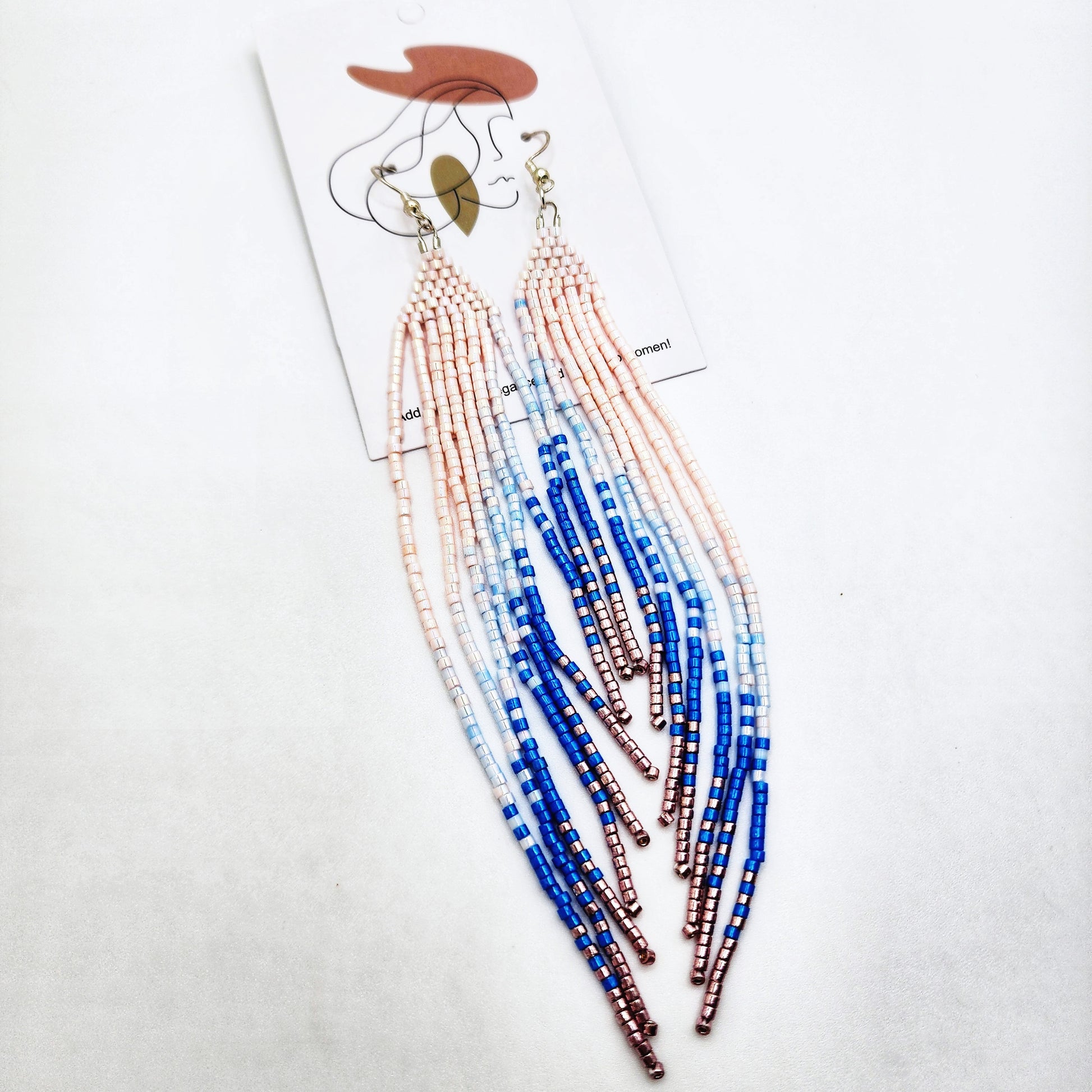 Long fringe boho earrings under $20