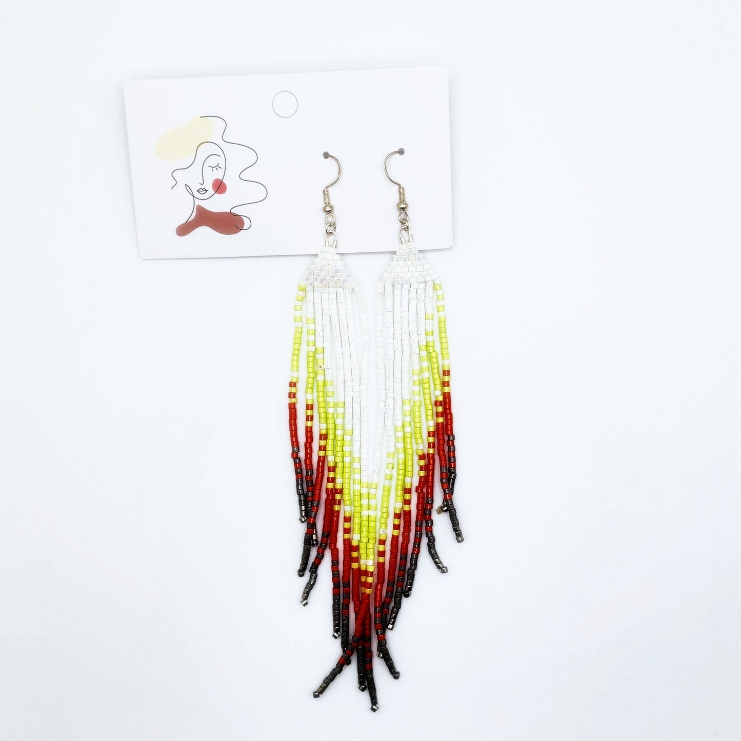 Long fringe boho earrings under $20