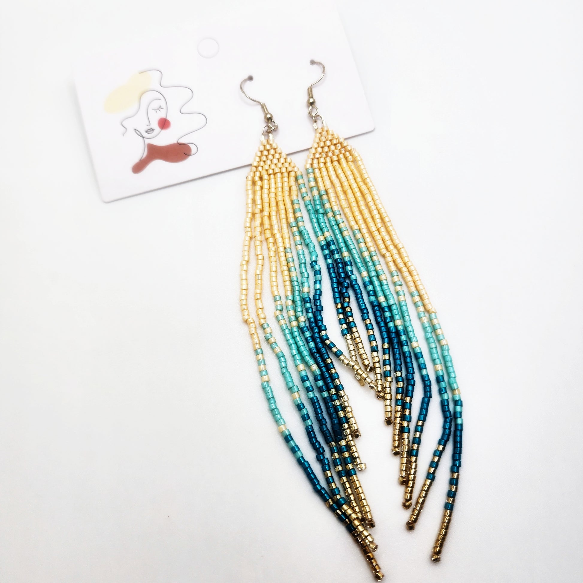 Long fringe boho earrings under $20