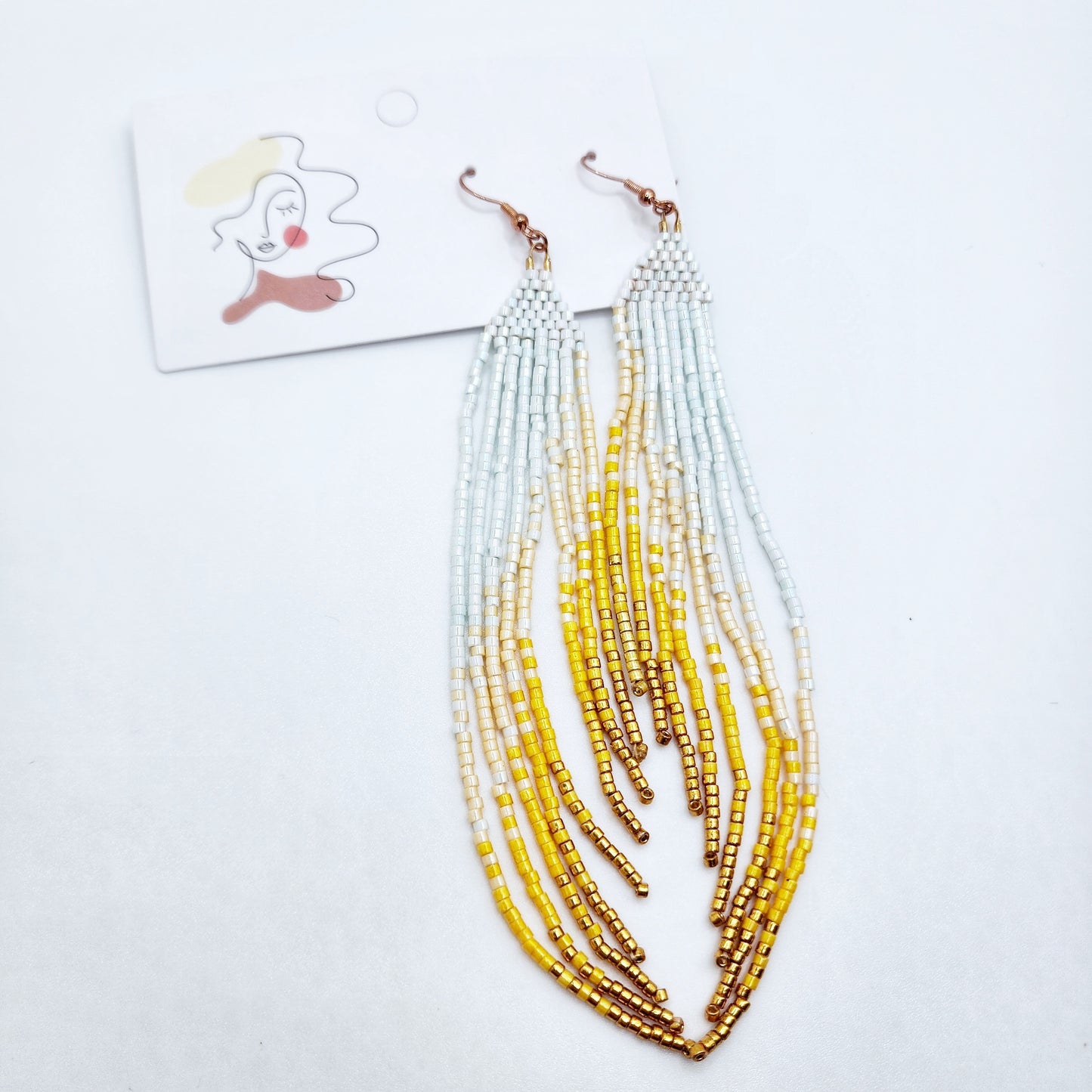 Long fringe boho earrings under $20