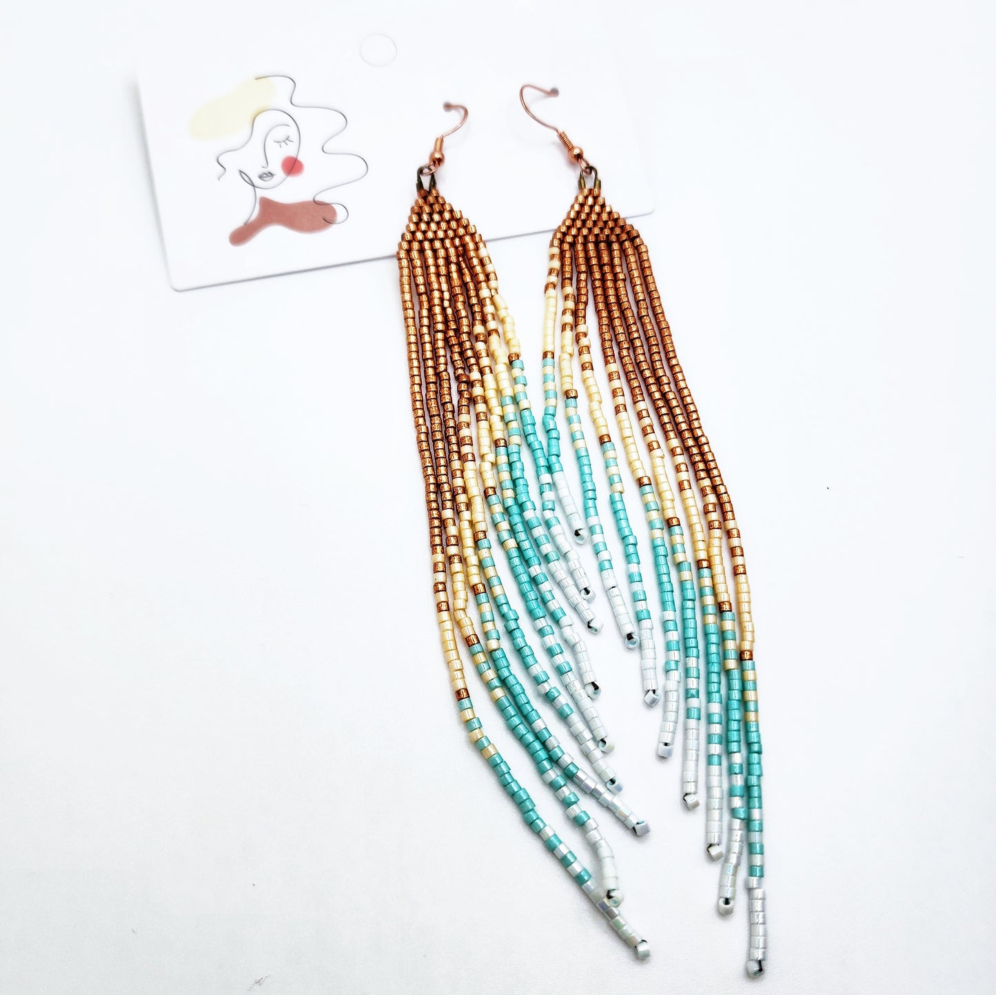 Long fringe boho earrings under $20